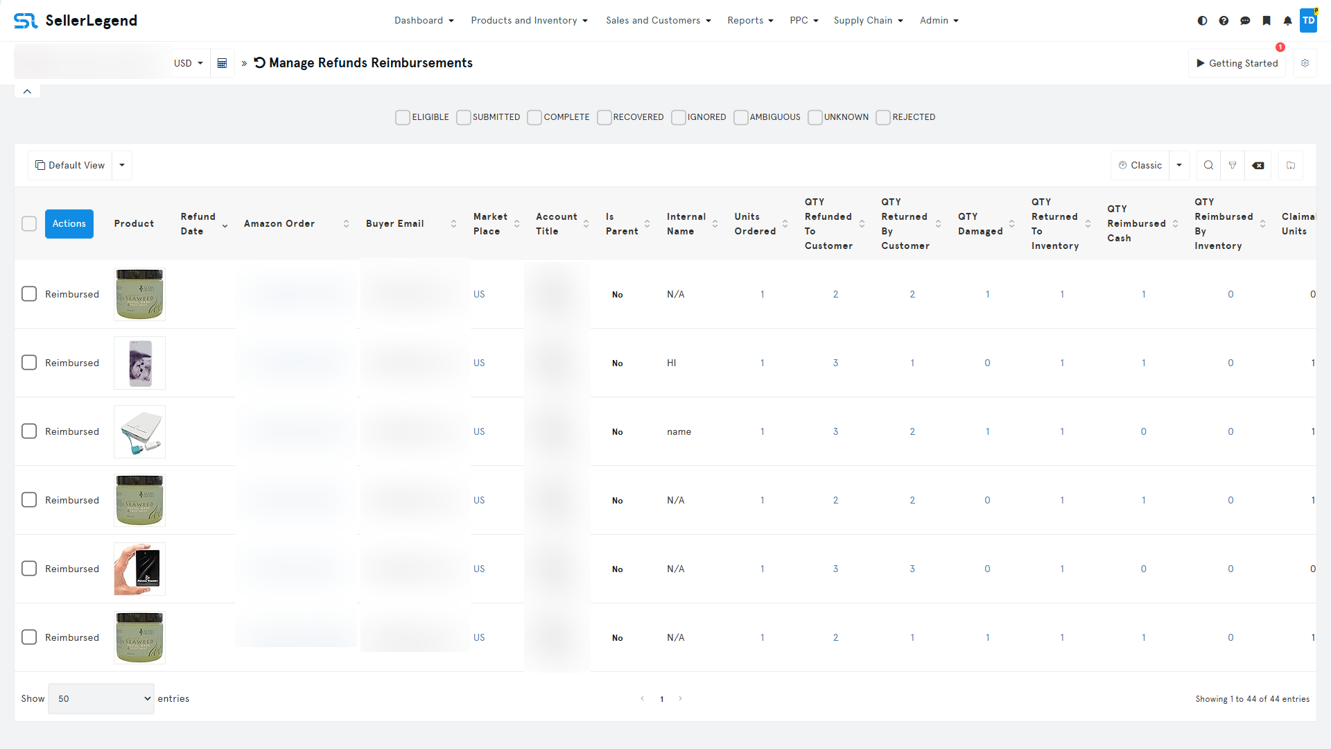 Refunds & Reimbursements